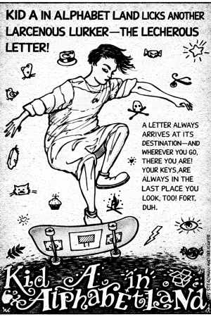 Kid A In Alphabet Land – Letter